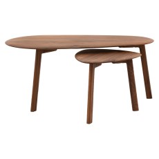 Gallery Direct Madrid Coffee Table Nest, Walnut Gallery Direct Madrid Coffee Table Nest, Walnut
