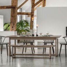 Gallery Direct Craft Extending Dining Table Smoked