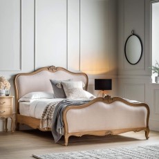 Gallery Direct Chic Linen Upholstered Super King Bed Gallery Direct Chic Linen Upholstered Super King Bed
