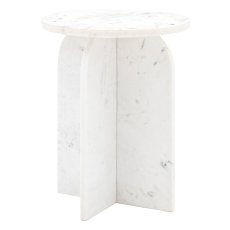 Amalfi White Side Table