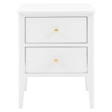 Gallery Direct Acton White 2 Drawer Bedside