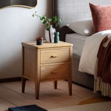 Gallery Direct Camden Natural 2 Drawer Bedside Gallery Direct Camden Natural 2 Drawer Bedside
