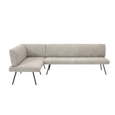 Barry Medium Left Corner Bench with Steel Leg Barry Medium Left Corner Bench with Steel Leg