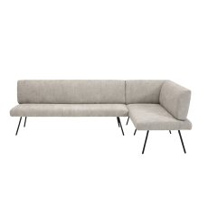 Barry Medium Right Corner Bench with Steel Leg Barry Medium Right Corner Bench with Steel Leg