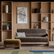 Gallery Direct Marco Footstool - Golden Gallery Direct Marco Footstool - Golden