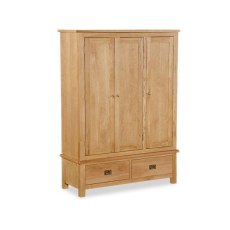 Fairfax Compact Bedroom Oak Triple Wardrobe Fairfax Compact Bedroom Oak Triple Wardrobe