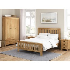 Fairfax Compact Bedroom Oak Blanket Box