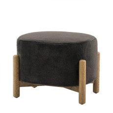 Tindon Alaska Graphite Footstool