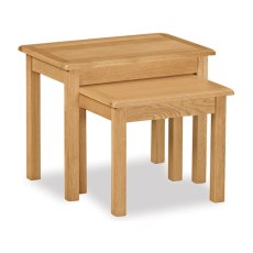 Fairfax Compact Oak Nest of Tables