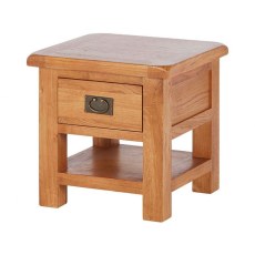Fairfax Oak Lamp Table with Drawer