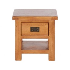 Fairfax Oak Lamp Table with Drawer