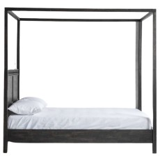 Gallery Direct Boho 4 Poster Super King Bed, Black Gallery Direct Boho 4 Poster Super King Bed, Black