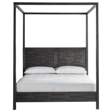 Gallery Direct Boho 4 Poster Super King Bed, Black Gallery Direct Boho 4 Poster Super King Bed, Black