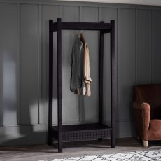 Gallery Direct Boho Open Wardrobe, Black Gallery Direct Boho Open Wardrobe, Black
