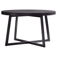Gallery Direct Boho Round Dining Table, Black