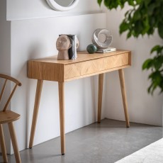Gallery Direct Milan Oak 2 Drawer Console Table