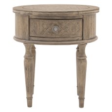 Gallery Direct Rustique Round Side Table Gallery Direct Rustique Round Side Table