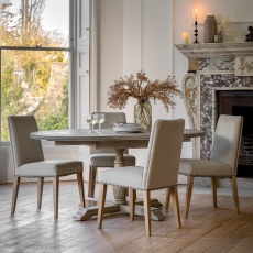 Gallery Direct Rustique Round Extending Dining Table