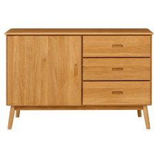 Malin Mid-Century Modern Oak Buffet