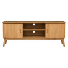 Malin Mid Century Modern Oak TV Unit