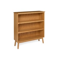 Malin Dining Mid-Century Modern Wide Bookcase