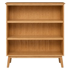 Malin Dining Mid-Century Modern Wide Bookcase