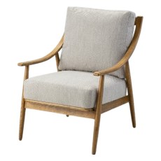 Reliant Mid-Century Modern Armchair | Natural Linen