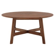 Madrid Mid- Century Walnut Round Coffee Table Madrid Mid- Century Walnut Round Coffee Table