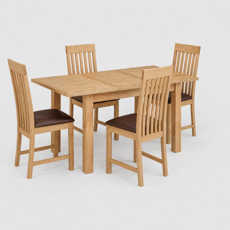 Oxford Compact Extending Table & 4 Chairs Oxford Compact Extending Table & 4 Chairs