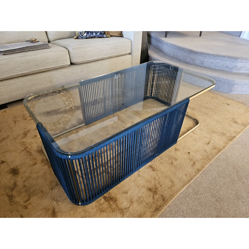 Werner Blue & Gold Coffee Table Werner Blue & Gold Coffee Table