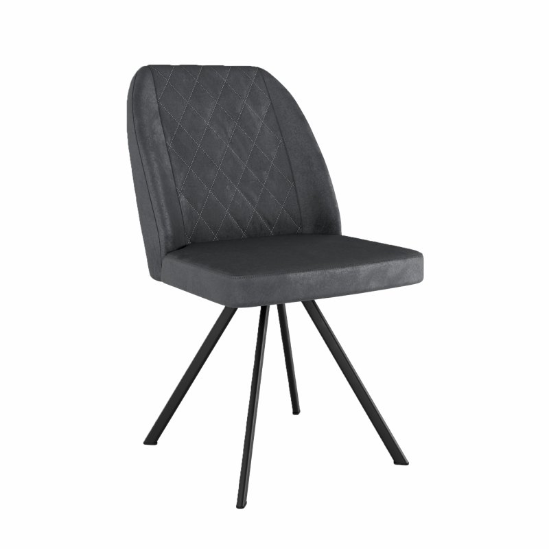 Fucino Swivel Dining Chair in Grey Fucino Swivel Dining Chair in Grey