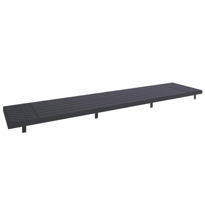 Fucino 180cm Bench Seat Pad in Grey Fucino 180cm Bench Seat Pad in Grey