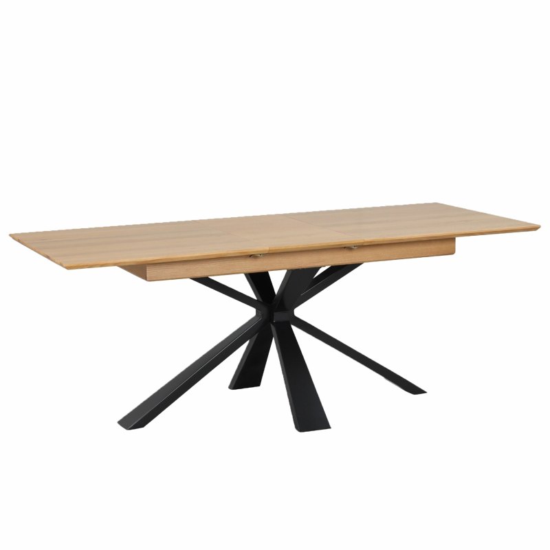 Versa 160cm Extending Dining Table with Metal Base Versa 160cm Extending Dining Table with Metal Base