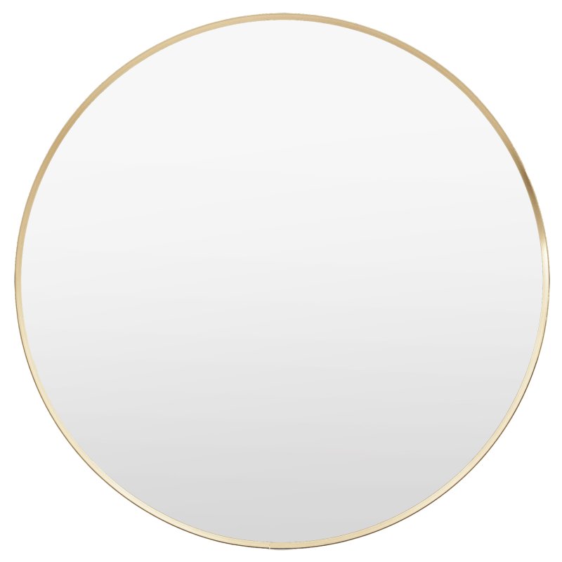 Holworth Large Round Mirror in Gold Holworth Large Round Mirror in Gold