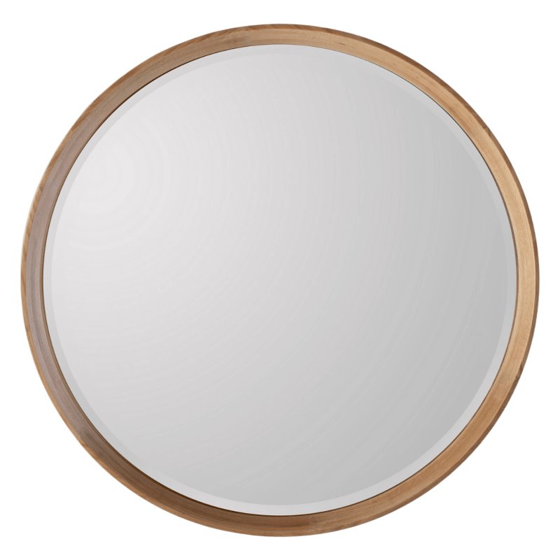 Keaton Round Mirror Oak, Small Keaton Round Mirror Oak, Small