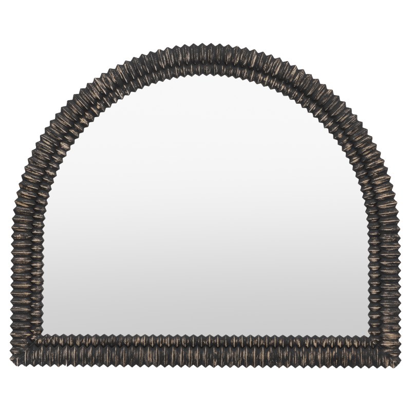 Pimlico Arch Overmantle Mirror in Blackwash Pimlico Arch Overmantle Mirror in Blackwash
