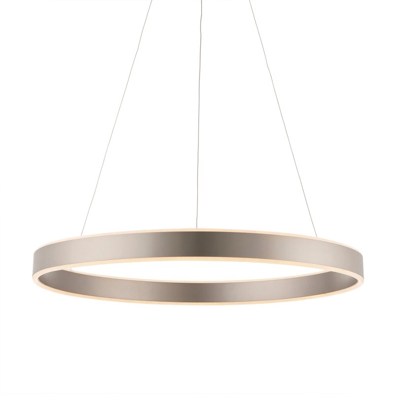 Gen Pendant Light in Matt Nickel with Frosted Glass Gen Pendant Light in Matt Nickel with Frosted Glass