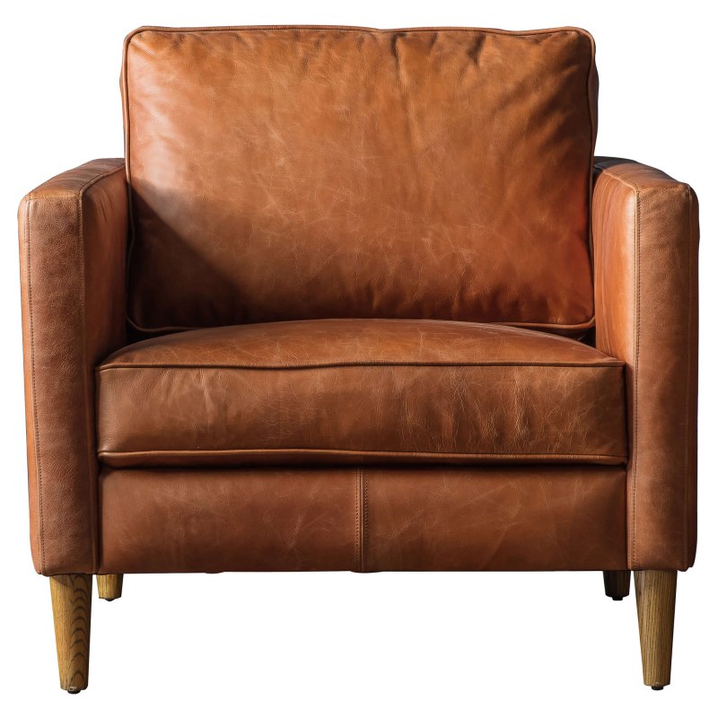 Gallery Direct Osborne Vintage Brown Armchair Gallery Direct Osborne Vintage Brown Armchair
