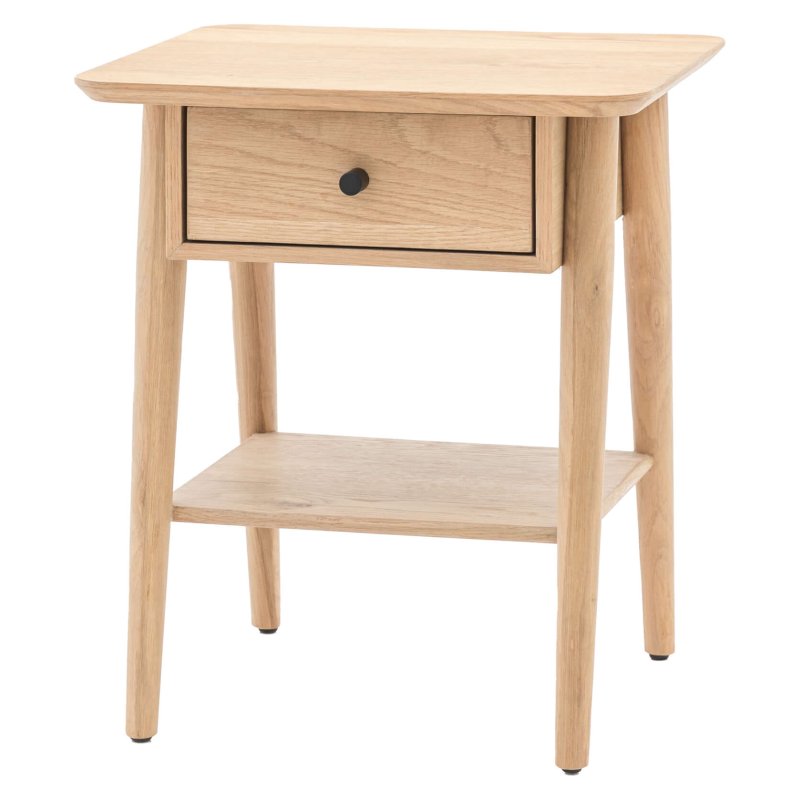 Hatfield 1 Drawer Bedside Natural Hatfield 1 Drawer Bedside Natural