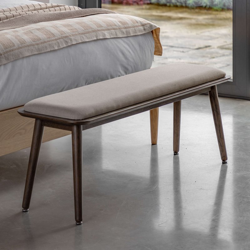Gallery Direct Hatfield Bench Smoked Gallery Direct Hatfield Bench Smoked