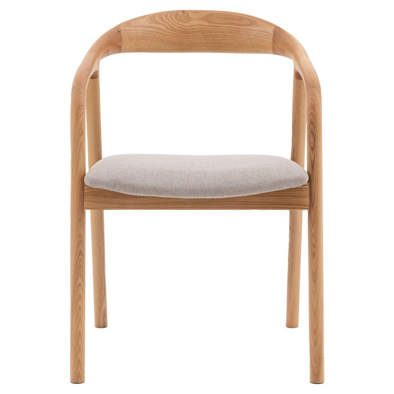 Gallery Direct Madrid Upholstered Dining Chair, Natural Gallery Direct Madrid Upholstered Dining Chair, Natural