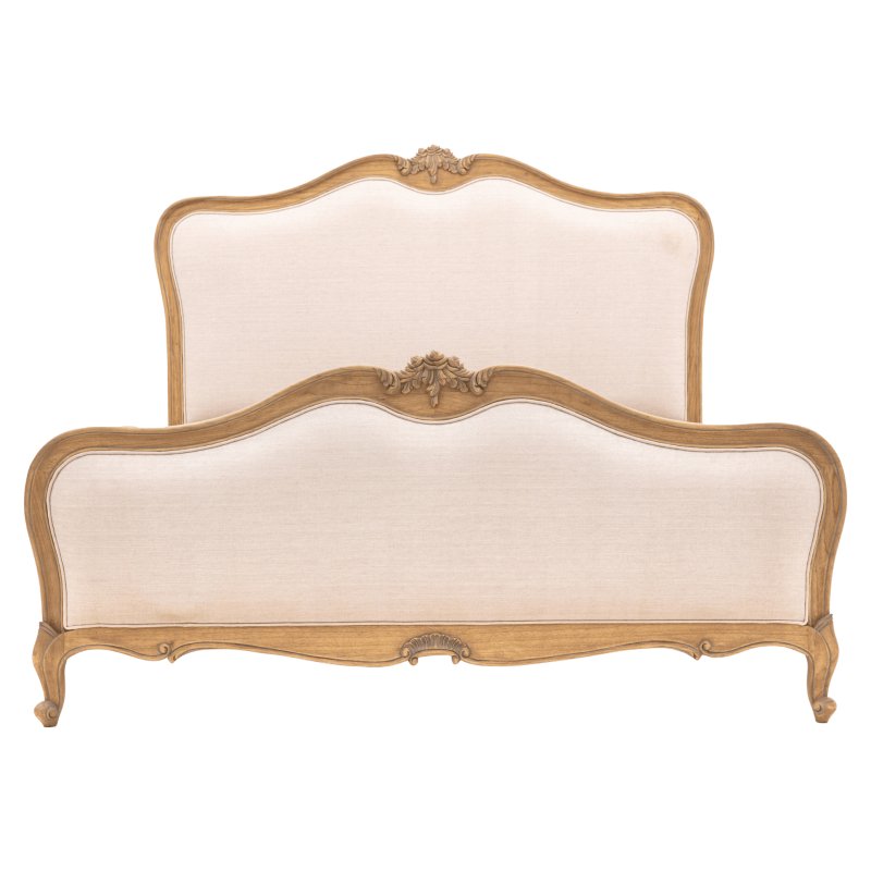 Chic Linen Upholstered Super King Bed Chic Linen Upholstered Super King Bed