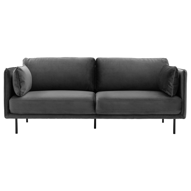 Wigmore 3 Seater Sofa Truffle Velvet Wigmore 3 Seater Sofa Truffle Velvet
