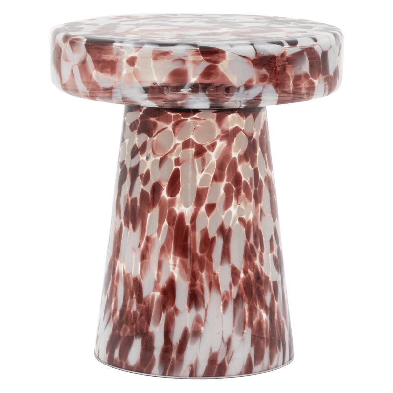 Murano Side Table, Leopard Murano Side Table, Leopard