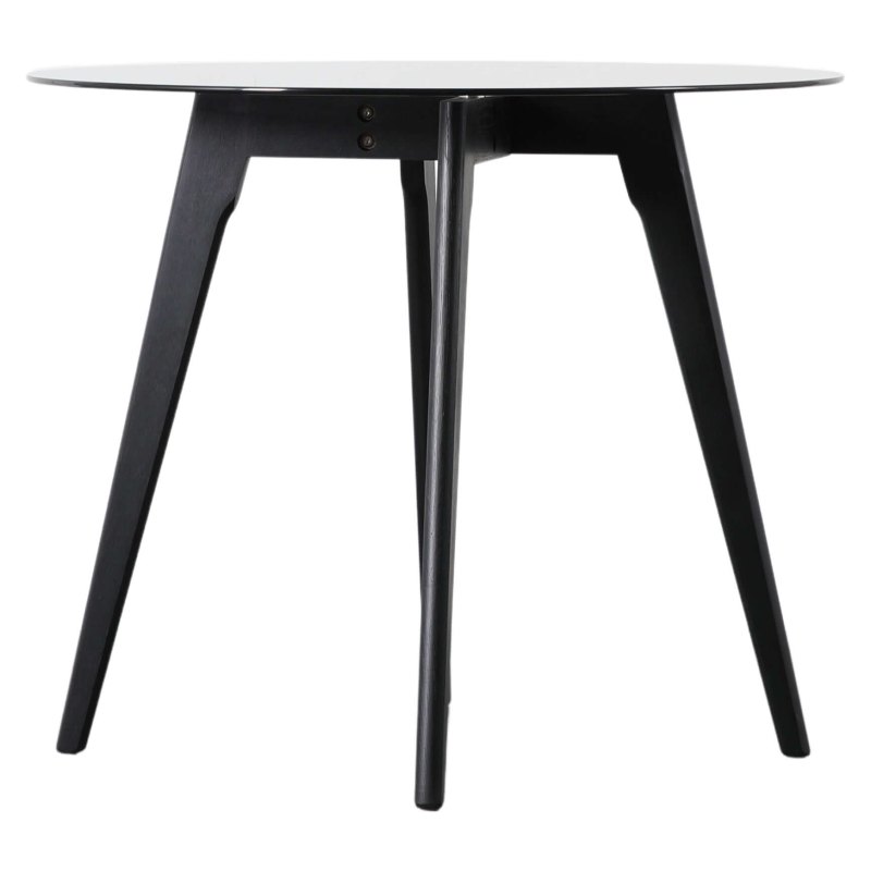 Blair Black Round Dining Table Blair Black Round Dining Table