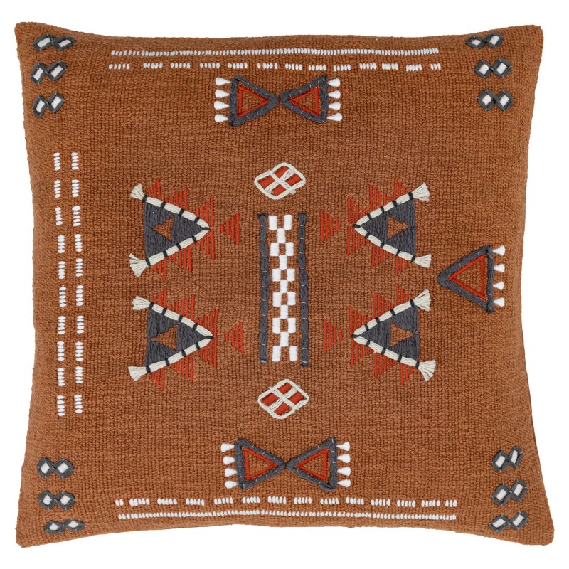 Arlo Embellished Cushion Brown 500x500mm Arlo Embellished Cushion Brown 500x500mm