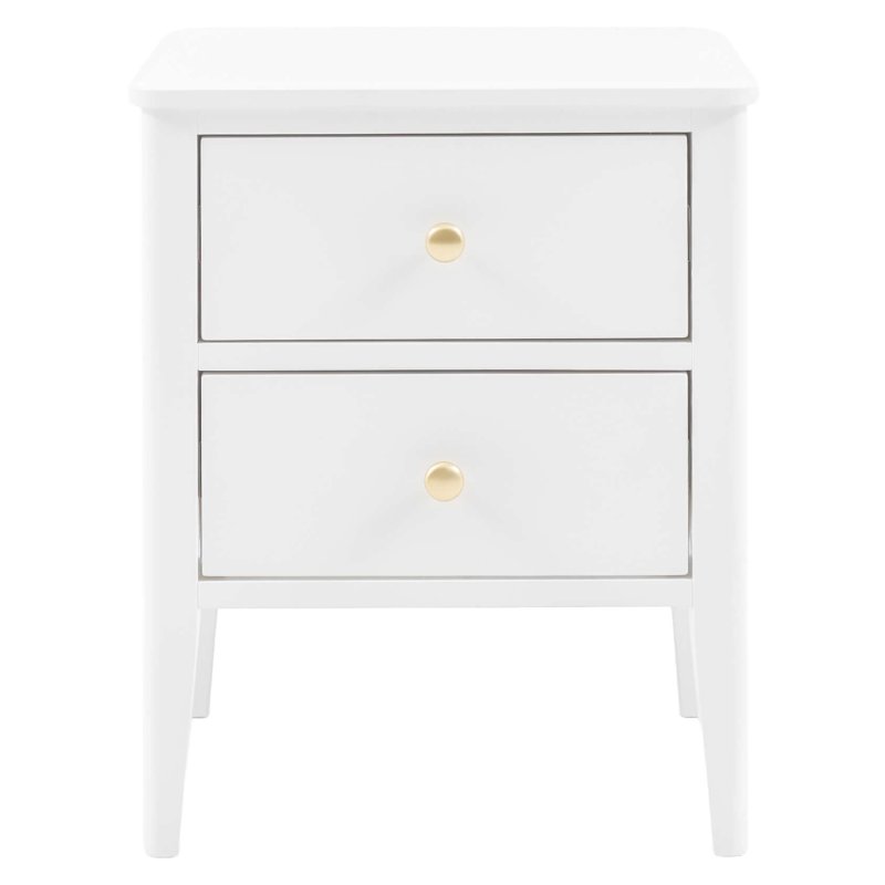 Acton White 2 Drawer Bedside Acton White 2 Drawer Bedside