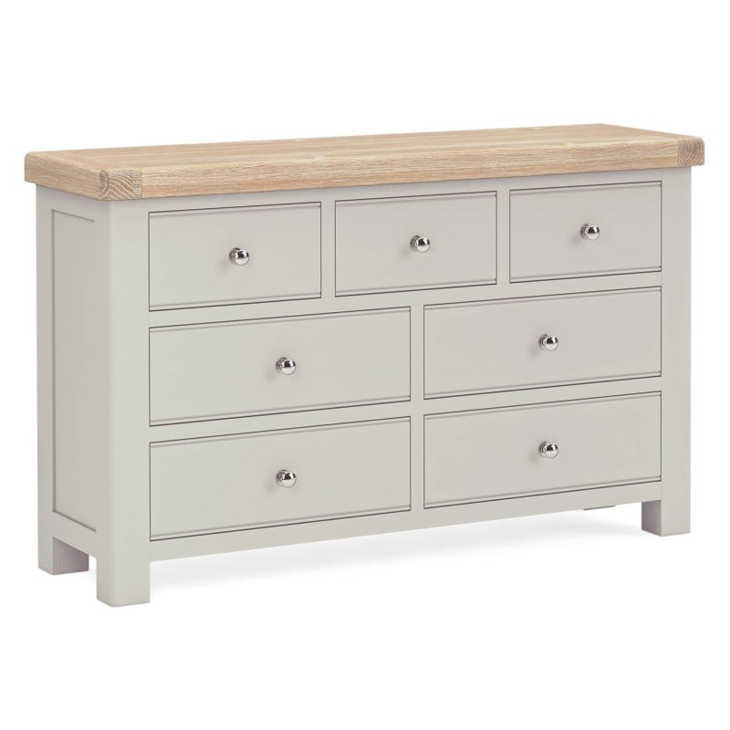 Coastal Stone Grey 3 over 4 Drawer Chest Coastal Stone Grey 3 over 4 Drawer Chest