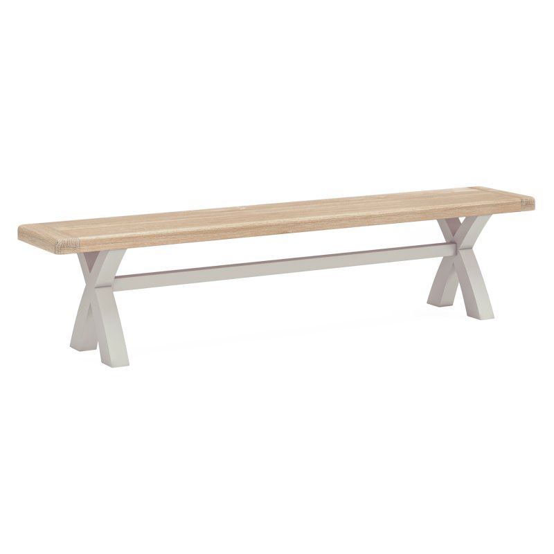 Coastal Stone Grey Cross Bench Coastal Stone Grey Cross Bench