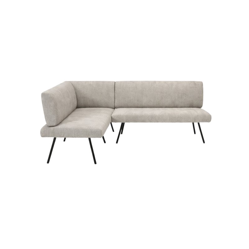 Barry Small Left Corner Bench with Steel Leg Barry Small Left Corner Bench with Steel Leg